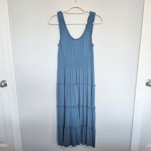 Belle Du Jour, Sleeveless, Knit, Medium, Maxi Dress, Blue, New With Tags